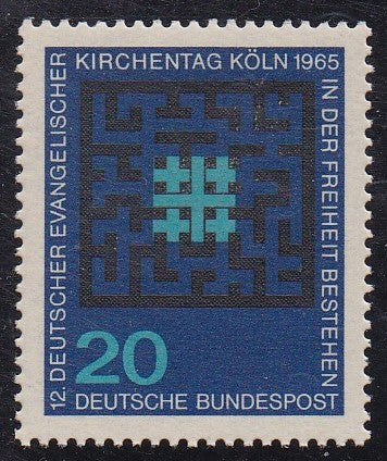 Germany # 931 (1965) German Protestants - Sgl, MNH