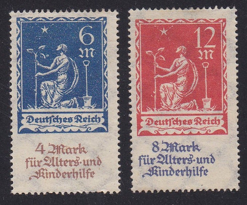 Germany # B3-B4 (1922) Planting Charity - Sgls, Set/2, MH