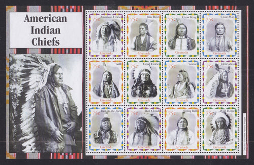 Grenada #3439 (2004) American Indians - Pane, MNH