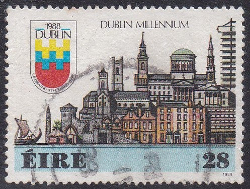 Ireland # 708 (1988) Dublin Millenium - Sgl, Used
