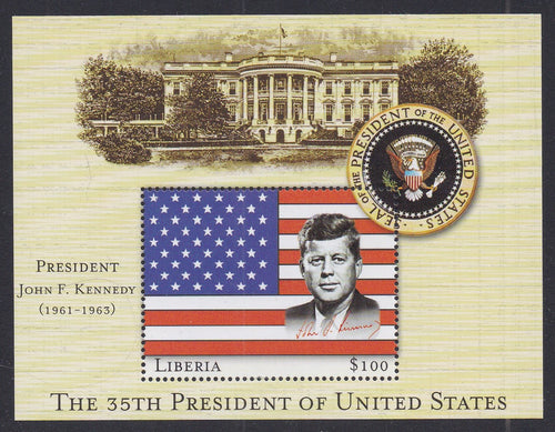 Liberia (2000) JFK - S/S, MNH