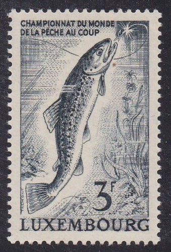 Luxembourg # 405 (1963) Fly Fishing - Sgl, MNH