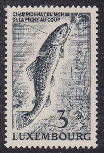 Luxembourg # 405 (1963) Fly Fishing - Sgl, MNH