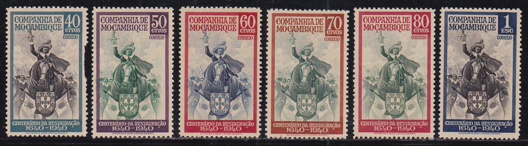 Mozambique Company # 202-07 (1940) King John IV - Sgls, Set/5, MNH
