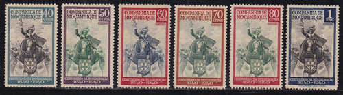 Mozambique Company # 202-07 (1940) King John IV - Sgls, Set/6, MNH