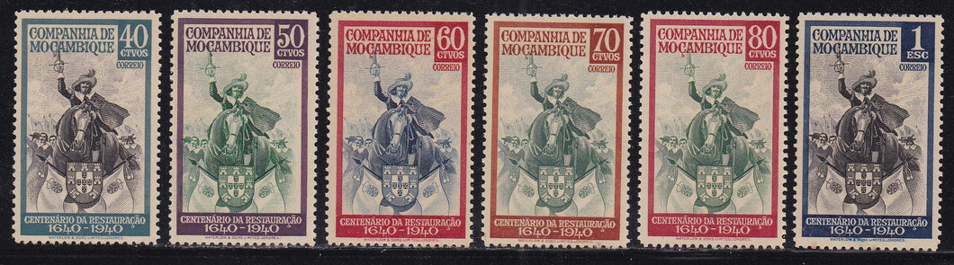 Mozambique Company # 202-07 (1940) King John IV - Sgls, Set/6, MNH