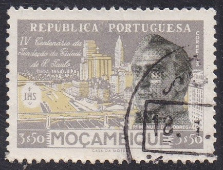 Mozambique # 395 (1954) Father Nobrega - Sgl, Used