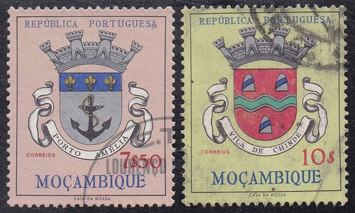 Mozambique # 420-21 (1961) Coat of Arms - Sgls, Set/2, Used