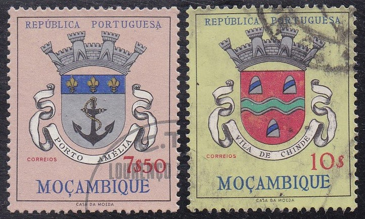 Mozambique # 420-21 (1961) Coat of Arms - Sgls, Set/2, Used