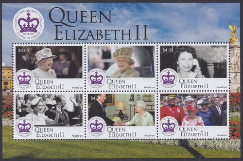 Niuafo'ou (2022) Queen Elizabeth, Platinum Jubilee - MS, MNH