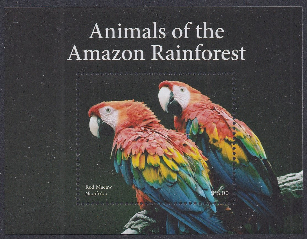 Niuafo'ou (2022) Amazon Rainforest Animals - SS, MNH