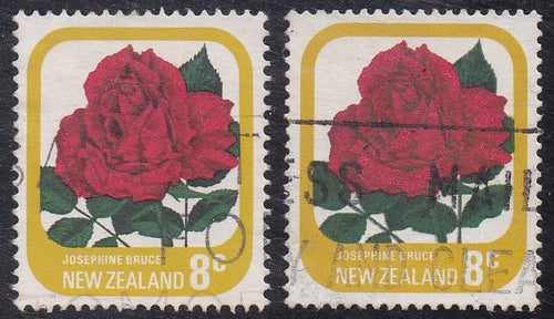 New Zealand # 591, 591a (1976) Flower - Sgls, Set/2, Used