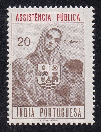 Portuguese India # RA17 (1960) People Seeking Help - Sgl, MNH