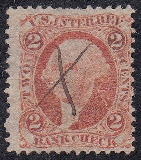 # R6c (1862) Revenue, Bank Check - Sgl, Used