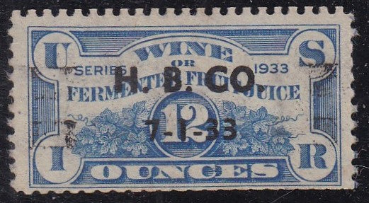 # REF4 (1933) Fermented Fruit Juice (Wine) - Sgl, Used, 7-1-33 [3]