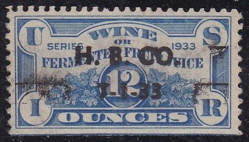 # REF4 (1933) Fermented Fruit Juice (Wine) - Sgl, Used, 7-1-33 [6]