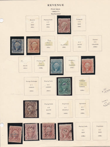 (1862//71) Revenue Grouping - Sgls on pg, Used