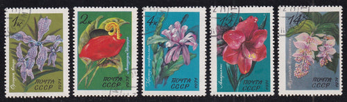 Russia # 3924-28 (1971) Flowers - Sgls, Set/5, MNH