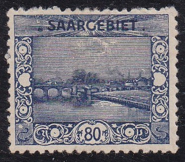 Saar # 76 (1921) Old Bridge, Saarbrucken - Sgl, MH