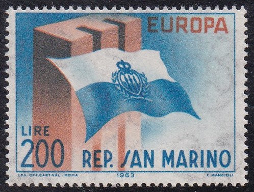 San Marino # 571 (1963) Europa - Sgl, MNH