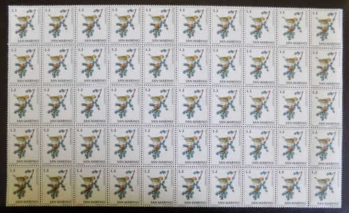 San Marino # 778 (1972) Bird, Firecrest - BK/50, MNH