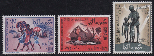 Somalia # B54, CB13-CB14 (1964) Refugees - Sgls, Set/3, MNH