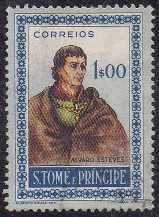 St Thomas & Prince Island # 360 (1952) Esteves - Sgl, Used