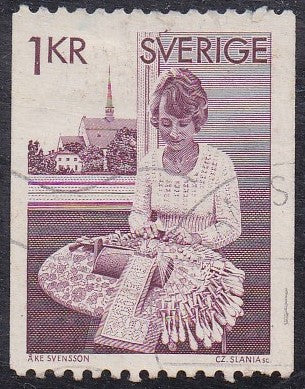 Sweden # 1156 (1976) Lace Maker - Sgl, Used