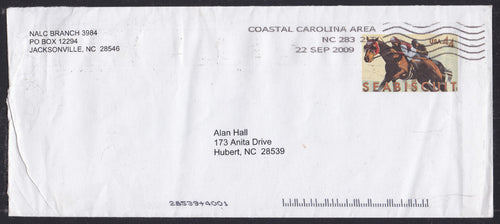 # U688a (2009) Seabiscuit - Postal Entire, Used
