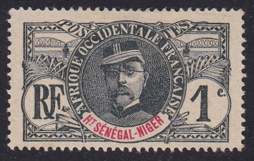 Upper Senegal-Niger # 1 (1906) Gen. Faidherbe - Sgl, MH
