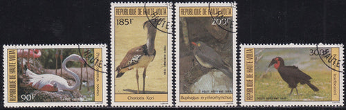 Upper Volta # C292-95 (1984) Birds - Sgls, Set/4, MNH, CTO