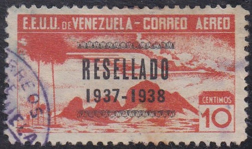 Venezuela # C66 (1937) Flight - Sgl, Used