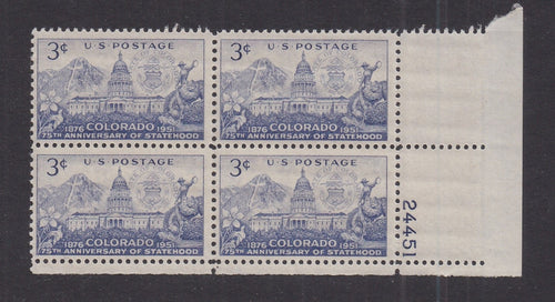 # 1001 (1951) Colorado Statehood - PB, LR #24451, MNH