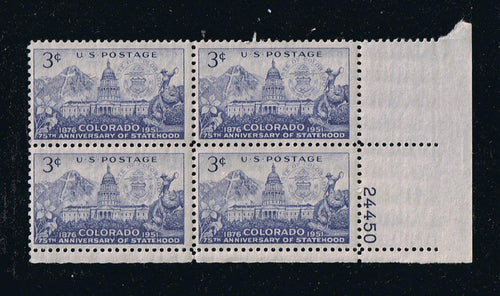 # 1001 (1951) Colorado Statehood - PB, LR #24450, MNH
