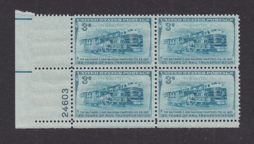 # 1006 (1952) B&O Railroad - PB, LL #24603, MNH