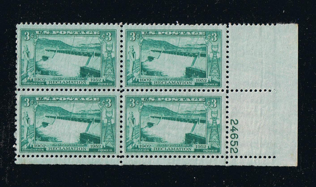 # 1009 (1952) Grand Coulee Dam - PB, LR #24652, MNH