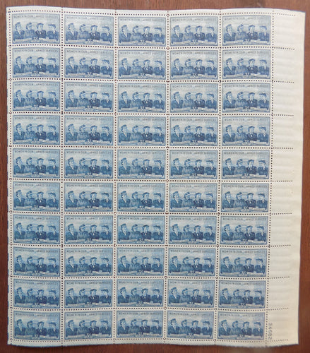 # 1013 (1952) Service Women - Pane, MNH