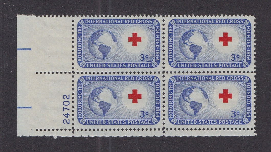 # 1016 (1952) Red Cross - PB, LL #24702, MNH