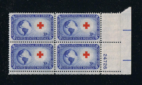 # 1016 (1952) Red Cross - PB, LR #24726, MNH