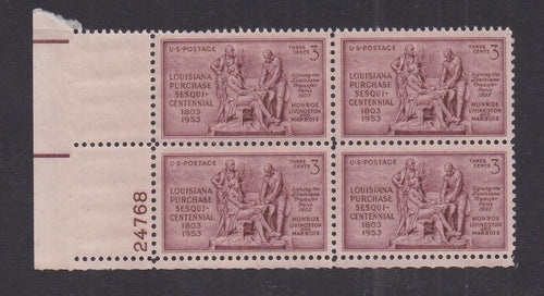 # 1020 (1953) Louisiana Purchase - PB, LL #24768, MNH