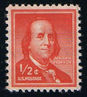 # 1030 (1955) Franklin, Wet - Sgl, MNH
