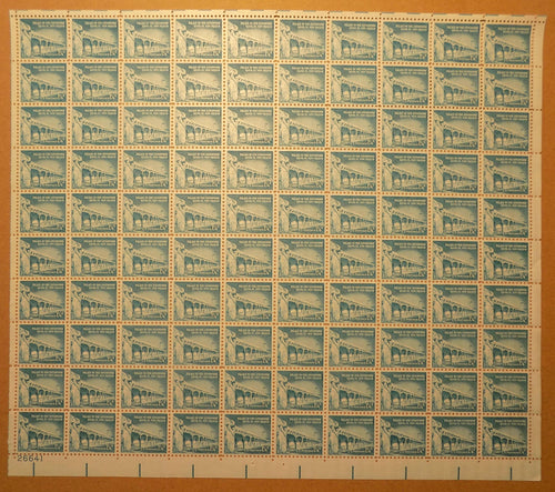 # 1031A (1958) Palace of the Governors, Dry - Pane, LL #26641, MNH