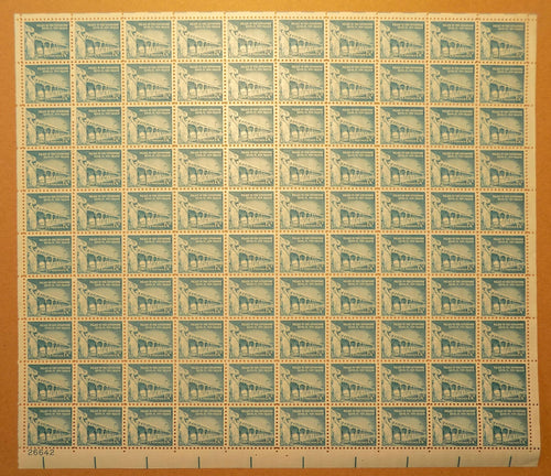 # 1031A (1958) Palace of the Governors, Dry - Pane, LL #26642, MNH