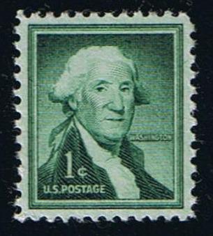 # 1031 (1954) Washington, Wet - Sgl, MNH