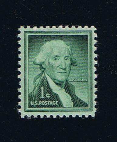 # 1031b (1956) Washington, Dry - Sgl, MNH