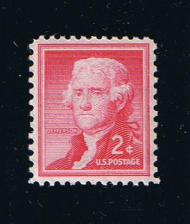 # 1033 (1954) Jefferson, Dry - Sgl, MNH