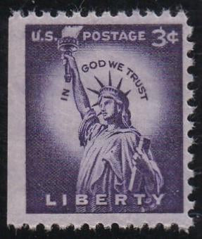 # 1035a (1954) Statue of Liberty - Bklt single, MNH