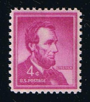 # 1036e (1963) Lincoln, Tagged - Sgl, MNH