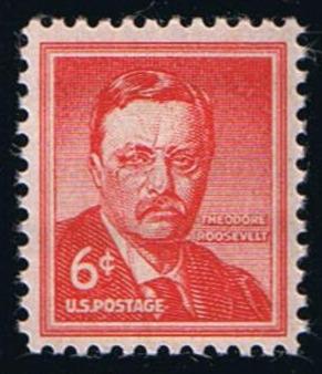 # 1039a (1955) Roosevelt, Dry - Sgl, MNH