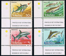 Tokelau # 104-113 (1984) Fish - Sgls, Set/10, MNH